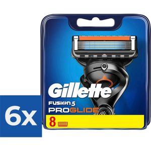 Gillette - Fusion 5 - ProGlide - Scheermejses/Navulmesjes - 8 Stuks - Voordeelverpakking 6 stuks