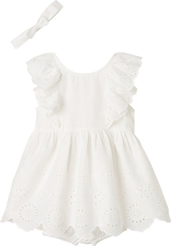 Vertbaudet Ceremonieset voor baby met jurk, bloomer en haarband