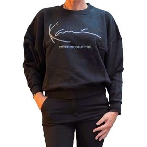 Karl Kani | Signature crew black | Sweater | Dames | S