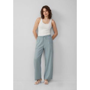 Pantalon - Beige - Linnenblend - Loose-Fit