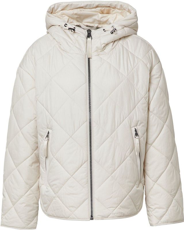 Buitenjas - Lichtgewicht Outdoorjack - Met Vaste Capuchon - Ruitvormige Quilting