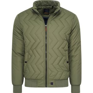 Mario Russo Aviation Jacket - Jas Heren - Winterjas Heren - Waterafstotend - Leger Groen - XXL