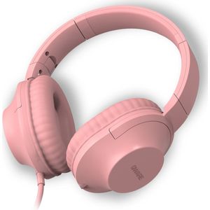 Qware Sound - Koptelefoon Kinderen – Koptelefoon Volwassenen - Koptelefoon Bedraad - Wired - Kabel - Headphone - Roze