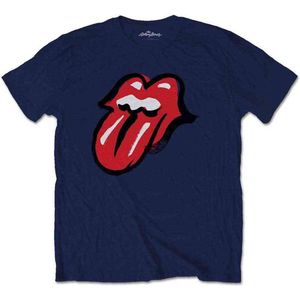 The Rolling Stones - No Filter Tongue Heren T-shirt - L - Blauw