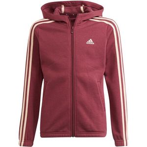 Adidas sportswear 3 Striker Fl Sweater Met Ritssluiting Victory Crimson / Halo Blush - 5-6 jaar - Kinderen