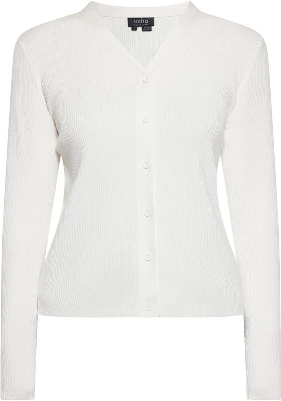 usha - Cardigan - V-hals - Met Knopen - Lange Mouwen