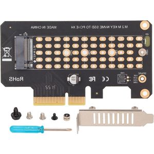 NVMe M.2 Naar PCIE3.0 Riser Card 32Gbps M Key Harde Schijf Adapter - Halve Hoogte Baffle PCIE X4 Uitbreidingskaart - Converter Adapter - Win Linux - snelheid prestatie .
