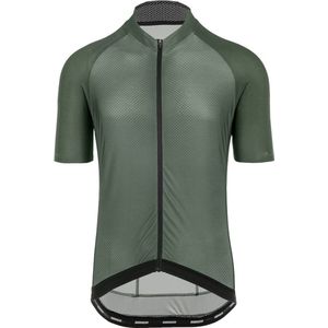 BIORACER Wielershirt Heren korte mouw - Model Sprinter Coldblack - extra UV-bescherming - Olijfgroen - XXL - Ideaal voor de brandende zon te trotseren