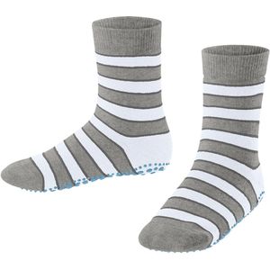 FALKE - Simple Stripes - Huissokken - Grijs - Katoen met Anti-slip Noppen