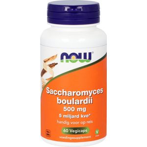 NOW Saccaromyces boulardii 500 mg - Probiotica - 60 vegicaps