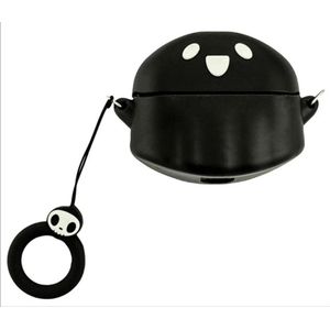 Provento - Zachte beschermhoes met cartoon design voor open oordopjes - Zwart