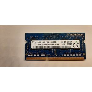 SKhynix 4 GB DDR3L 1Rx8 PC3-12800S-11-13-B4 s0dimm laptop geheugen