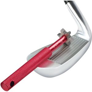 K & V Golf Golf Club Groeven Slijp Gereedschap – Golf Club Reiniger met 6 Snijders voor Pitching, Sand, Lob & Gap Wedges en Alle Irons – 6 Kops Schoonmaken – Verbeterd Backspin en Bal Controle