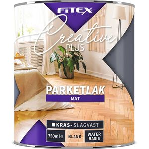 Fitex Creative+ Parketlak Mat Waterbasis - Lakverf - Transparant - Binnen - Water basis - Mat