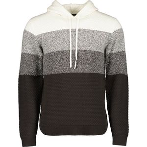 Blue Seven Hoodie - Truien Heren Volwassenen - Zwart/Grijs/Beige - Maat M