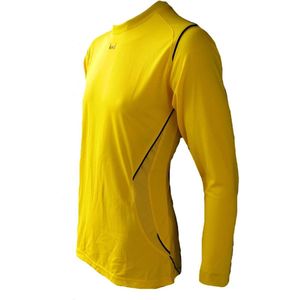 KWD Sportshirt Mundo - Voetbalshirt - Kinderen - Maat 116 - Geel/Zwart