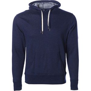 Unisex Midweight French Terry Hoodie met capuchon Navy - XXL
