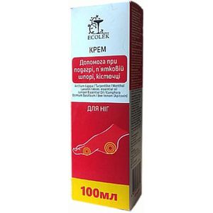 Natuurlijke Voetcrème tegen jicht - bijen gif - Klis en terpentijn - verlicht zwelling en pijn - 100ml