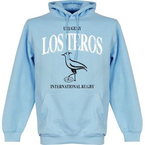 Uruguay Rugby Hoodie - Licht Blauw - XXL