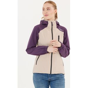 Weather Report Outdoorjas 'Camelia'  beige / donkerlila