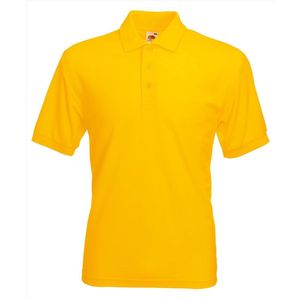 Fruit Of The Loom Heren Poloshirt Zonnebloem Geel Pique Regular Fit - XL