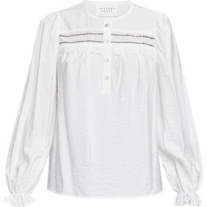 SISTERS POINT Vidar-ls - Dames Blouse - White - Maat S