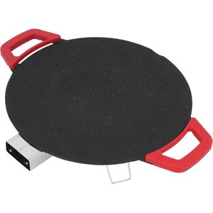 Elektrische Bakplaat met Anti-aanbaklaag - Pannenkoeken - Hamburgers - Eieren - Koreaanse BBQ - Rookloze Elektrische Tafelgrillpan voor Thuis Campaing - Binnen - EU-stekker 100-240V .