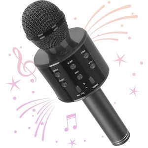 Draadloze Karaoke Bluetooth-microfoon voor Kinderen en Volwassenen - Draagbare Karaoke Speelgoedmicrofoon met Speakerfunctie voor Feestjes en KTV