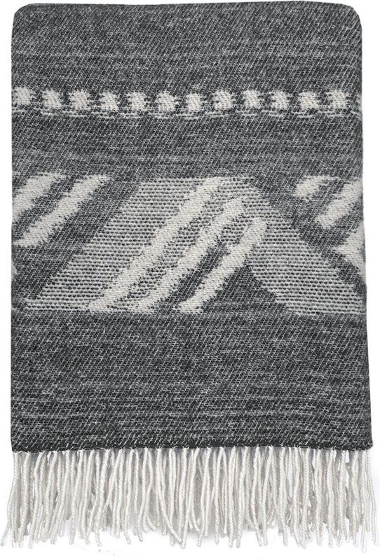 Malagoon - Mochica Deken - Grijs - Merino Wol - 140 x 200 cm