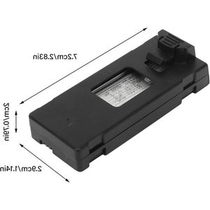 Allecto Plus - Lithium batterij voor RC drone - Vervangende batterij voor afstandsbediening vliegtuigen - 5 in 1 oplaadkabel - 3.7V 1800mAh - Set van 5 stuks