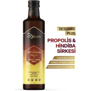 Sifamix Detox Mix Plus Propolis & Hindiba (Chicory) Azijn - Detox Vinegar - Oedeemverlichter - Ondersteunt de gezondheid van de huid/de spijsvertering - 1 fles van 250 ml