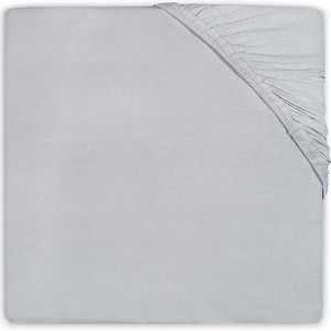Jollein - Baby Hoeslaken Peuterbed Jersey (Soft Grey) - Katoen - Hoeslaken Peuter, Hoeslaken Juniorbed - 70x140/75x150cm