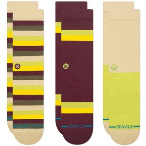 Stance - Upstate Crew - Multifunctionele Sokken - Meerkleurig - 3 Pack