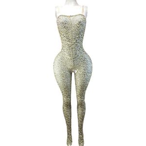 BamBella ® - Panty pak -Onesize - body suit - Dames - Onesize - Erotische jumpsuit van kant lingerie Panterprint