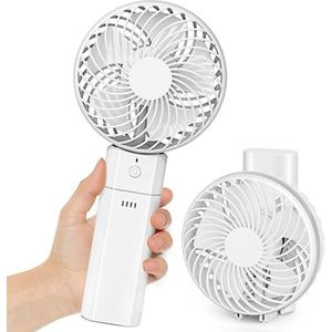 Handventilator - Mini Ventilator - Hand Ventilator - Mini ventilator Oplaadbaar - Mini Ventilator Usb - Wit
