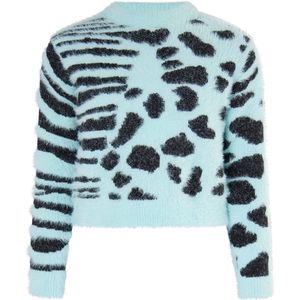 myMo KIDS - Trui - Mintgroen - Dierenprint