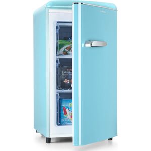 Klarstein Laika Diepvrieskast - Vriezer - 60 Liter - 3 Schuiflades - 4-Sterren vriesvak - Temperatuur: -18 Tot 0 °C - Vrijstaand - 41 dB - EEK: E - Pastel blauw