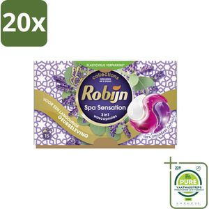 20 x Robijn - 3-in-1 Spa Sensation - Wascapsules - 15 Wasbeurten - Grootverpakking - Wascapsules - Wasmiddel - Kleurwas - Wasverzachter - Geur