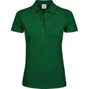 Tee Jays Dames/dames Luxe Stretch Poloshirt met korte mouwen (Bosgroen)