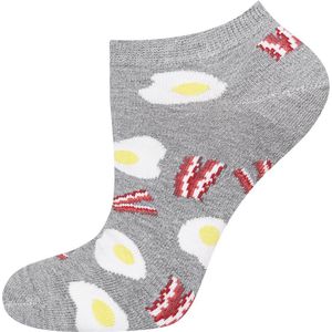 vrolijke sokken Gebakken Ei enkelsokken maat 40- 45