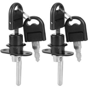 Spesh 4 stuks kastsloten, 16 mm, brievenbusslot met verschillende