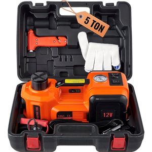 Currentgoodz - Autokrik hydraulisch - Pomp - Auto krik - Schaarkrik - Assteun - Auto reparatie - 5 ton - Oranje