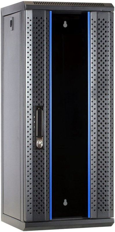 DSIT 10 inch 15U serverkast met glazen deur 312x310x752mm (BxDxH) - serverbehuizing - serverrack