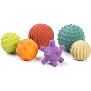 Minilland speelbal baby ballenset  - 6 stuks - dia 7 cm