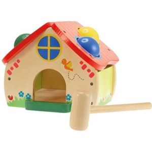 Toi-toys - Houten Hamertje Tik Huis - 2-delig