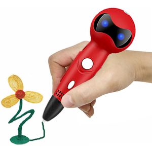 Meerstemmige robot 3D-printpen voor kindergraffiti - Rood