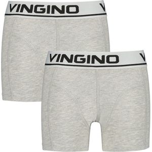 Vingino - Boxershort 2-Pack Grey Melee - Maat: 98-104