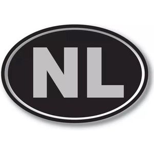 Luxe NL Sticker Zilver/Zwart