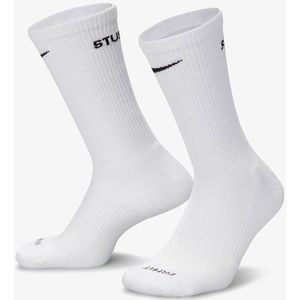 Nike X Stussy Cusioned Crew Sokken - Dri-Fit - Wit - Maat 46 - 50