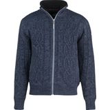 BJØRNSON Viggo Teddy Wintervest Heren - Kabel Gebreid - Maat 5XL - Donkerblauw